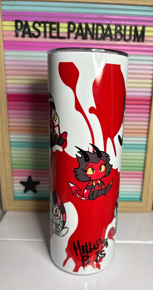 Image of Helluva Boss chibis - steel 20oz Tumbler