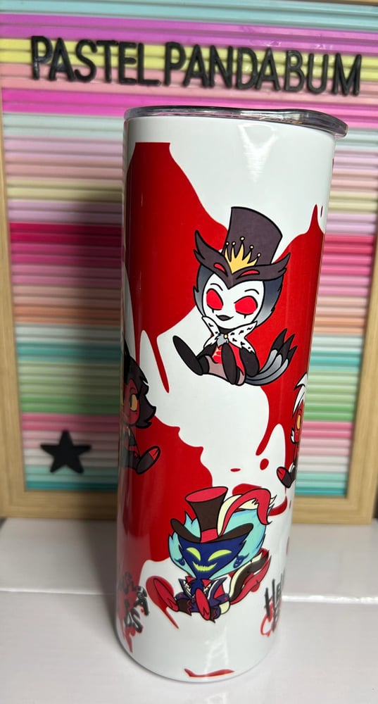 Image of Helluva Boss chibis - steel 20oz Tumbler