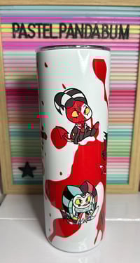 Image 4 of Helluva Boss chibis - steel 20oz Tumbler