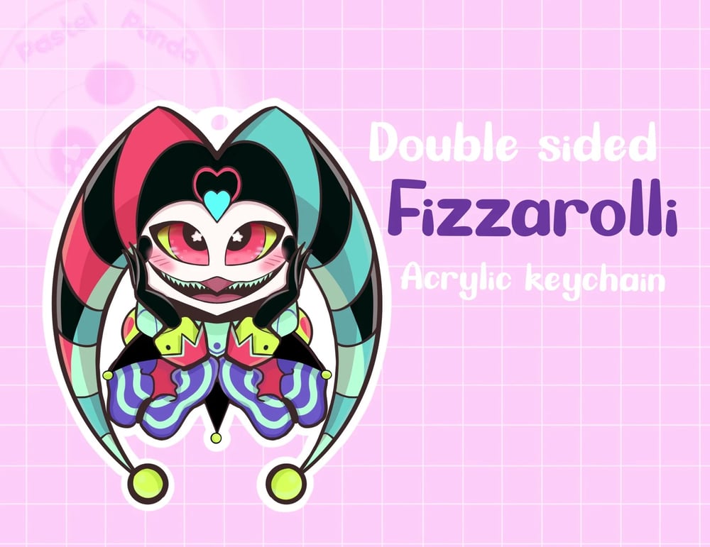 Image of Helluva Boss Fizzarolli Keychain Charm