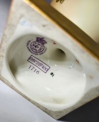 Image 10 of Royal Worcester Vase with mask boss handles #3