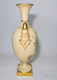 Image 2 of Royal Worcester Vase with mask boss handles #3