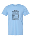 Papa - Nutritional Fact T-Shirt