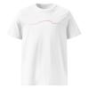 Monte Rosa T-shirt in Cotone Organico Unisex bianco / rosso PULSE