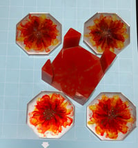 Image 1 of Epoxy Resin Full Set of 4 and Holder