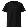 Monviso T-shirt in Cotone Organico Unisex nero / rosso PULSE