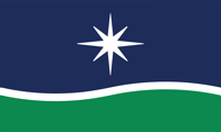 "White North Star" Minnesota Finalist Flag
