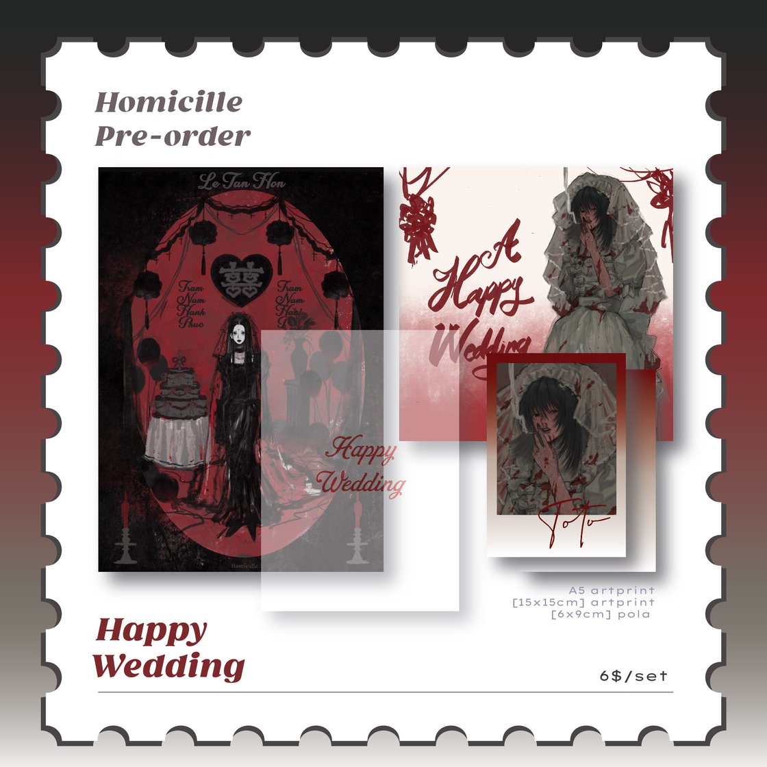 Image of Original merch - Happy Wedding Artprints