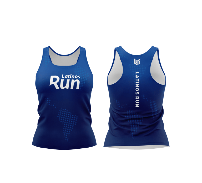 Blue Ombre Latinos Run Top Image 5