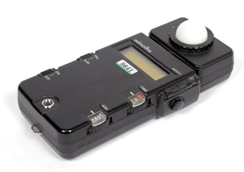 Image of Minolta Flash Meter III light meter + CASE - TESTED - WORKS #8641