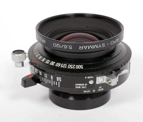 Image of Schneider Apo Symmar MC 120mm F5.6 Lens in Copal #0 Shutter #8718