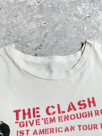 Image 3 of *Rare* The Clash 1979 ‘Give ‘Em Enough Rope’ 1st American Tour White T-Shirt