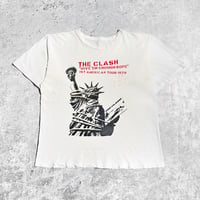 Image 1 of *Rare* The Clash 1979 ‘Give ‘Em Enough Rope’ 1st American Tour White T-Shirt