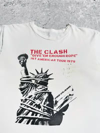 Image 4 of *Rare* The Clash 1979 ‘Give ‘Em Enough Rope’ 1st American Tour White T-Shirt