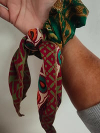 Image 7 of Recycled sari boho scrunchies -SEE ALL PICS