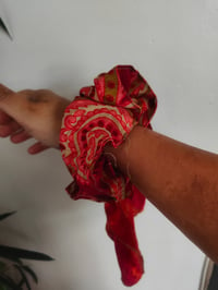 Image 2 of Recycled sari boho scrunchies -SEE ALL PICS