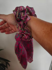 Image 11 of Recycled sari boho scrunchies -SEE ALL PICS