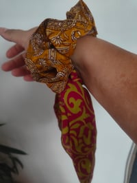 Image 12 of Recycled sari boho scrunchies -SEE ALL PICS