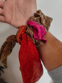 Image 5 of Recycled sari boho scrunchies -SEE ALL PICS