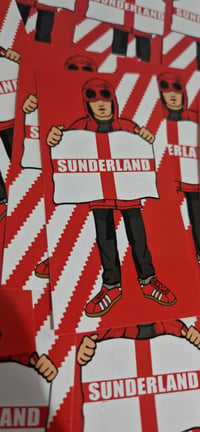 Image 2 of Pack of 25 10x5cm Sunderland Football/Ultras Stickers.