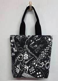 Image 4 of Leather Print Tote  Bag 