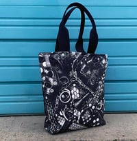 Image 1 of Leather Print Tote  Bag 