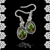 Image 3 of Sanctus Charm Earrings - Silver 