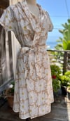 Wrap Dress Big Sand Floral