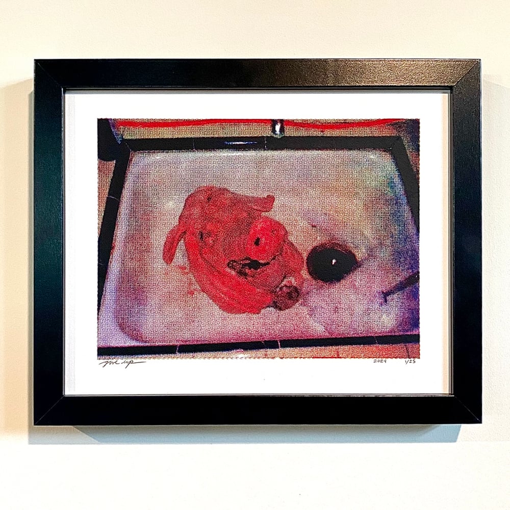 Image of 'pig head' print