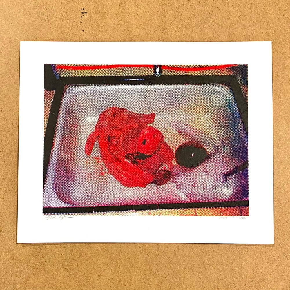 Image of 'pig head' print