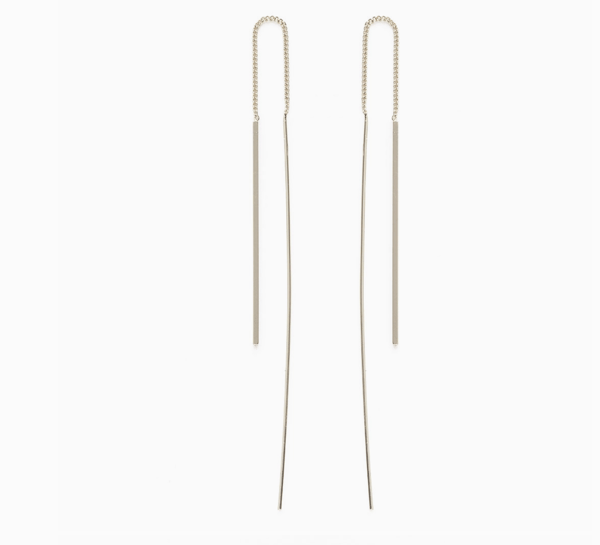 Image of Amano Earrings Needle & Thread - Silver AM416