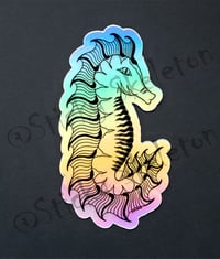 Holographic Seahorse sticker LOW STOCK