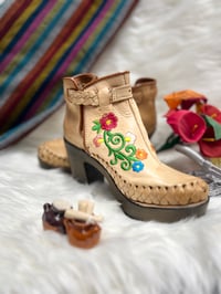 Ximena Embroidered High Heel Huaraches