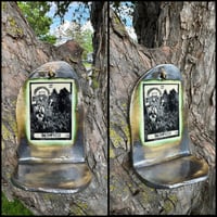 Image 2 of Ceramic Mini Shelf, Tarot Shelf, Small Altar Shrine, Tarot, Ceramic Shrine, Ceramic Wall Shelf