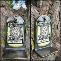 Image 3 of Ceramic Wall Shelf, Tarot Cards, Trinket Shelf, Ceramic Alter, Ceramic Shrine