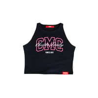 Image 1 of New Women’s Black CMC X Motion Girls Crop Tanks 