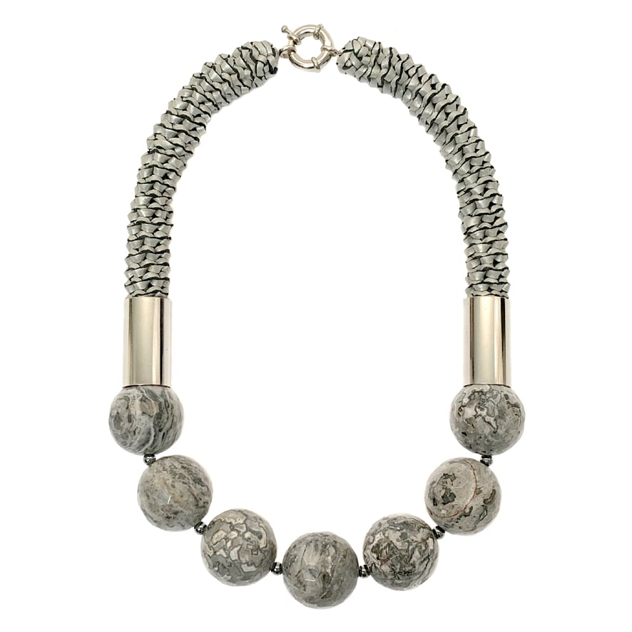 Image of Silver Orbit Neckpiece - Unique Piece