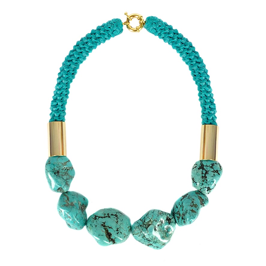 Image of "Memphis" Turquoise Neckpiece - Limited Edition