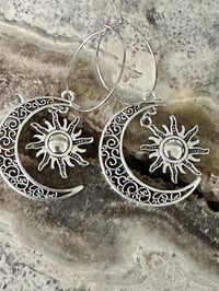 Jingle Jangle Large Vintage Moon And Boho Earrings 
