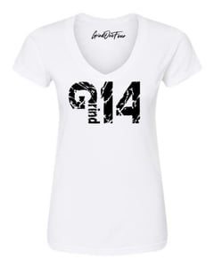 Image of WOMENS GRIND ONE FOUR  V-NECK T-SHIRTS