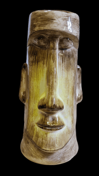 Image 2 of Vintage Polynesian Village Moai Mug FREE SHIPPING 