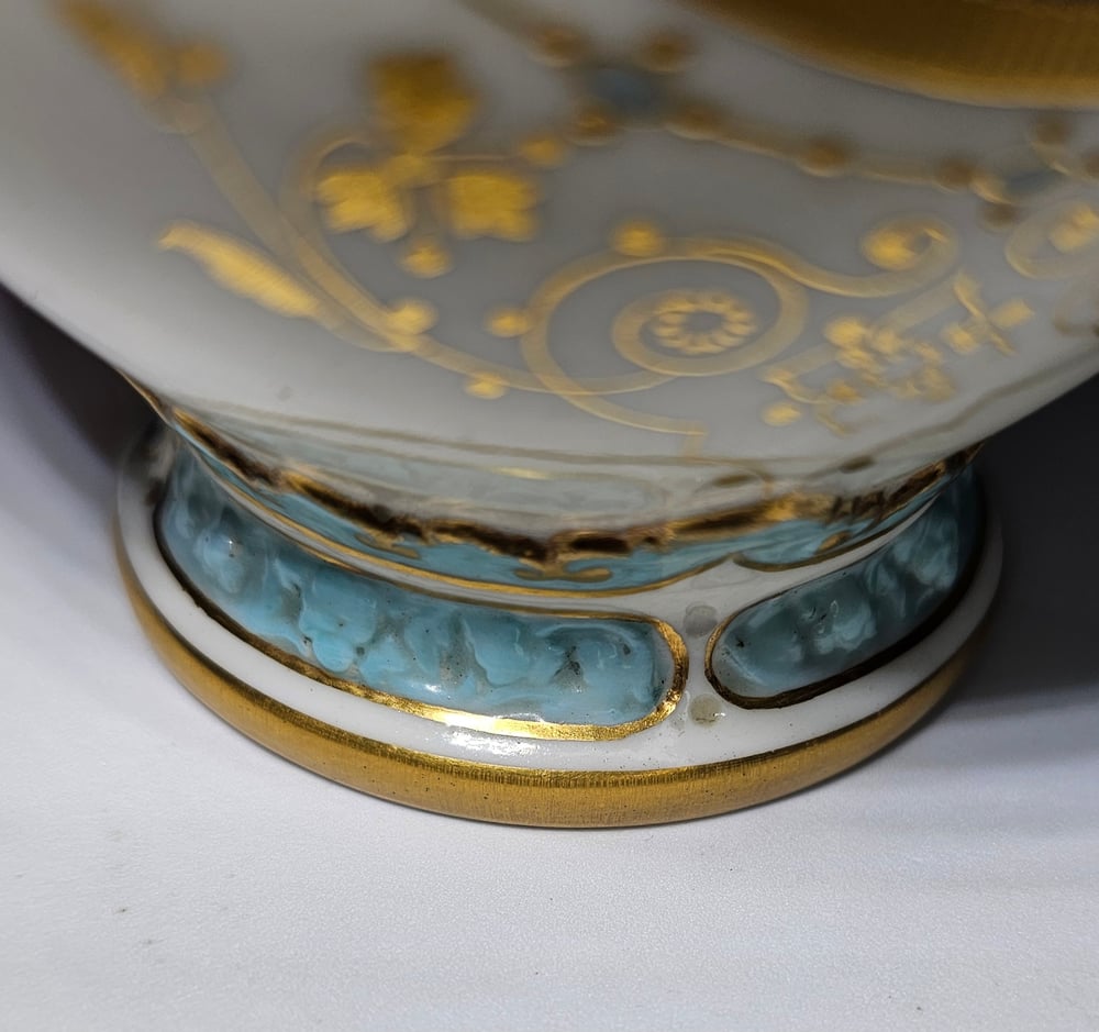 Image of Royal Worcester ‘Persian’ Vase decorated with Gilt Birds