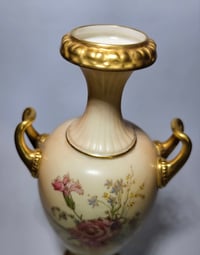 Image 7 of Royal Worcester Two Handled Vase #2