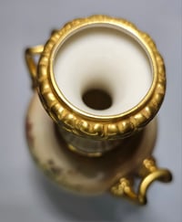 Image 8 of Royal Worcester Two Handled Vase #2