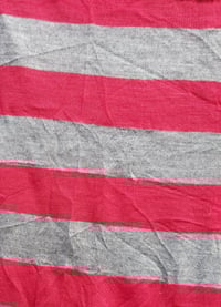 Red/grey 1 inch crinkle stripe Kat Pants