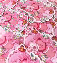 Image 3 of Butterfly girl sticker