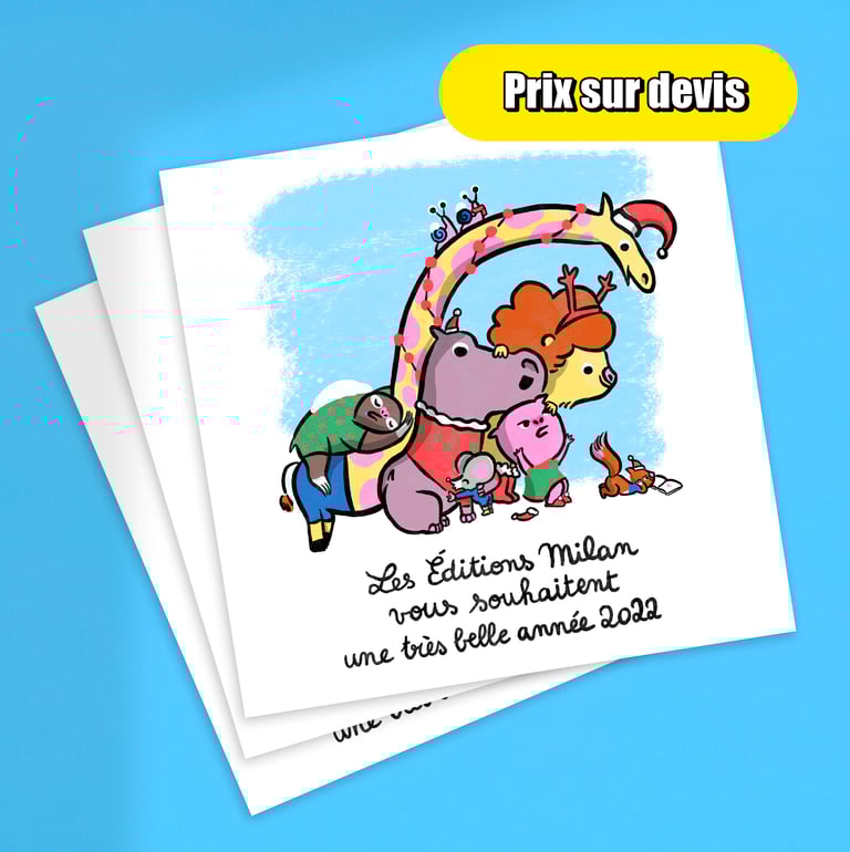 Carte d'invitation/vœux illustrée