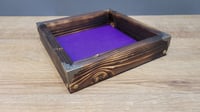 Image 4 of Wood and Leather Dice Tray - Plain Leather Standard