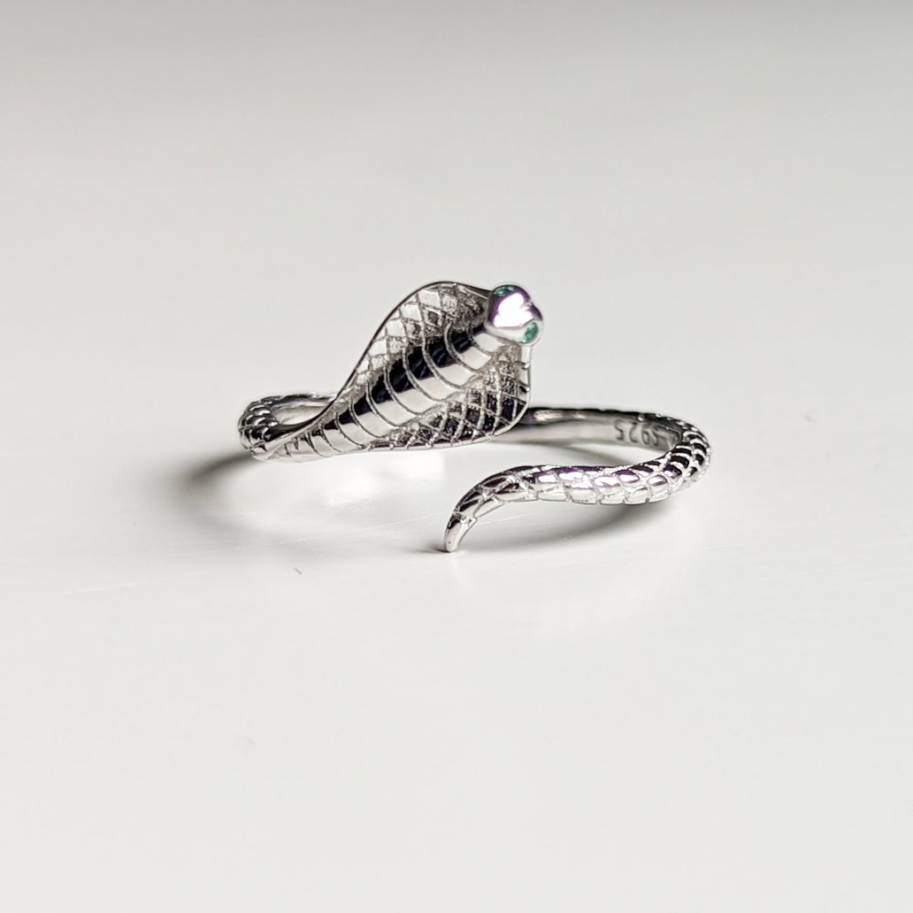 Silver 925 Cobra Snake buying Ring