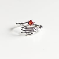 Image 1 of 925 Sterling Silver Til Death Ring